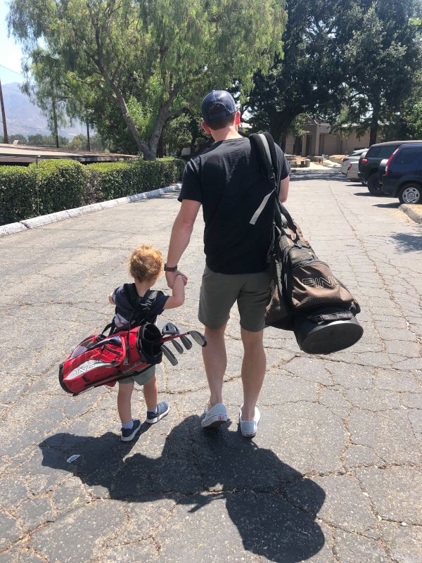 Golfing With Daddy