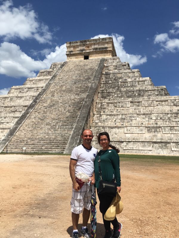 At Mayan Temples in Mexico