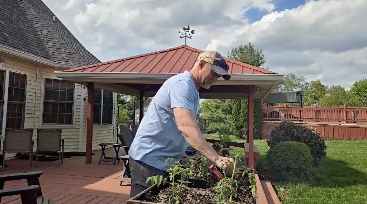 Rhett Planting Our Spring Garden