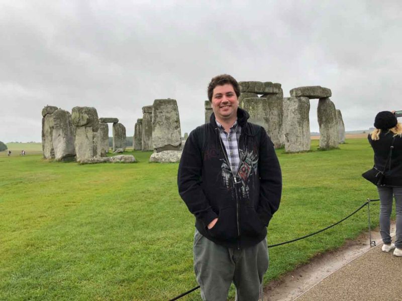 Kris at Stonehenge