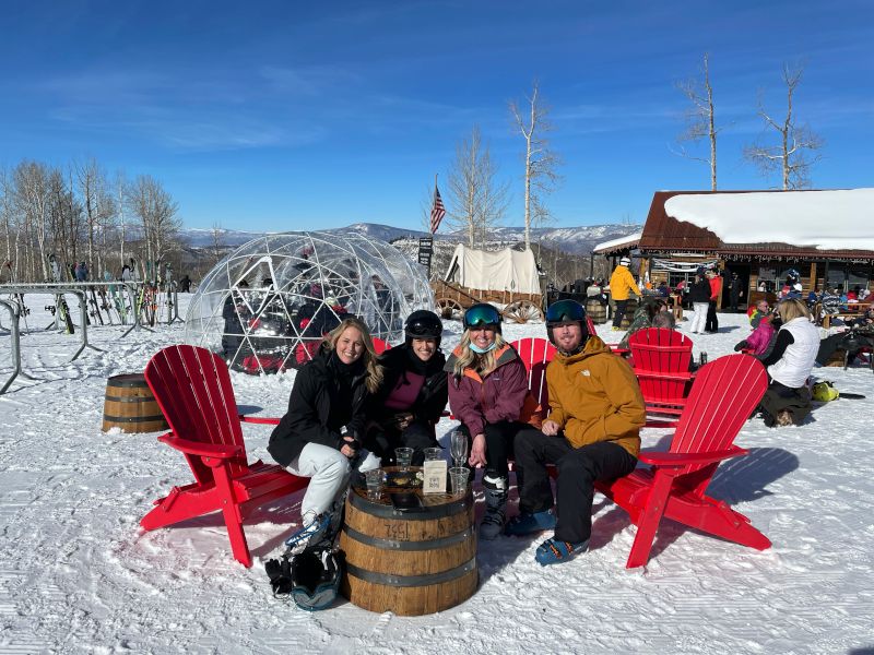 Skiing With Friends