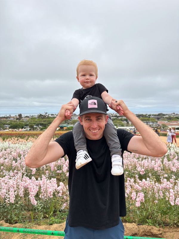 Enjoying the Flower Fields