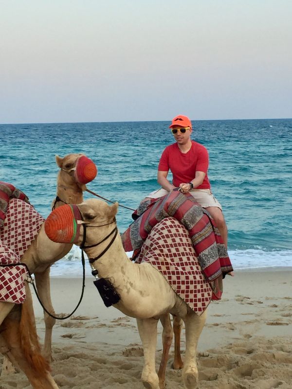 Riding Camels in the Middle East