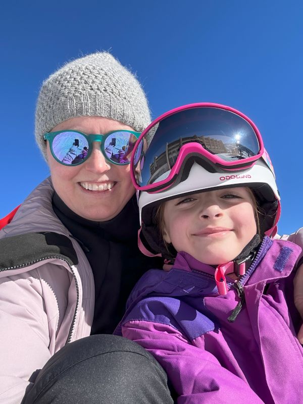 Dana & Dorothy Sledding